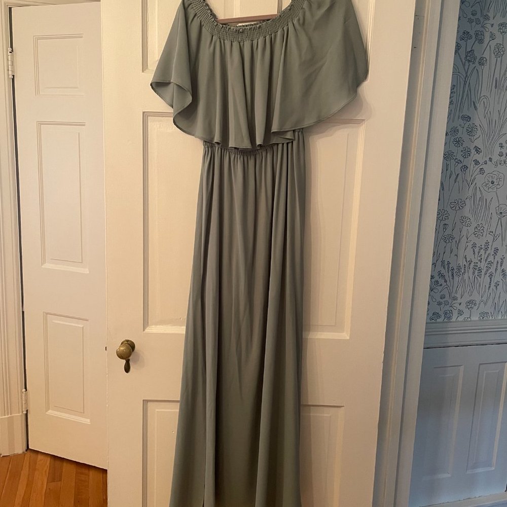 Flowy off the shoulder dress
